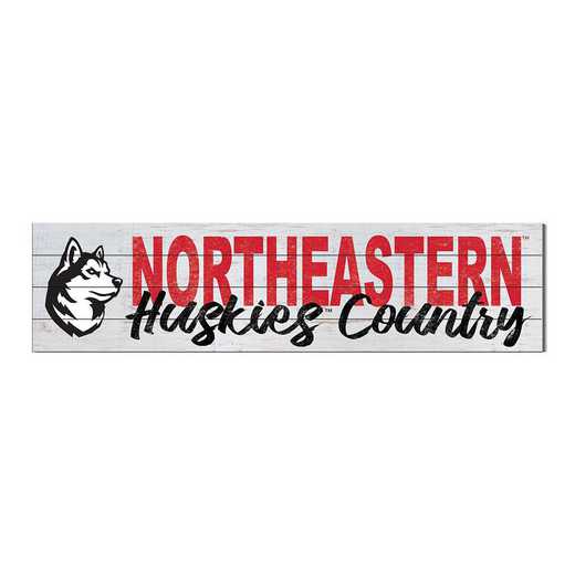 1051100379: 40x10 Sign with Logo Northeastern Huskies