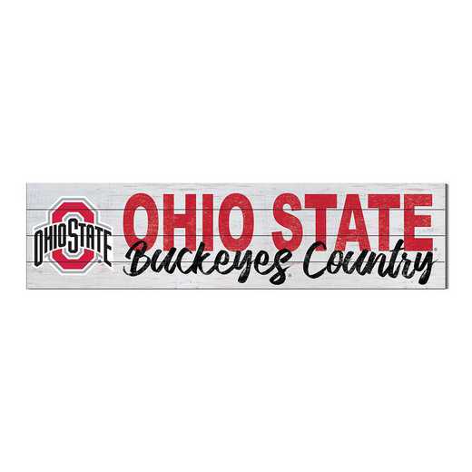 1051100387: 40x10 Sign with Logo Ohio State Buckeyes