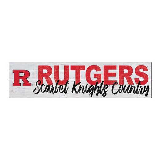 1051100415: 40x10 Sign with Logo Rutgers Scarlet Knights