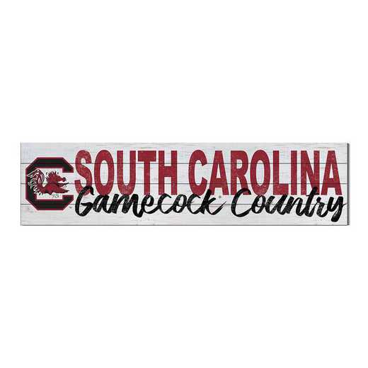 1051100437: 40x10 Sign with Logo South Carolina Gamecocks