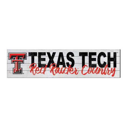 1051100477: 40x10 Sign with Logo Texas Tech Red Raiders