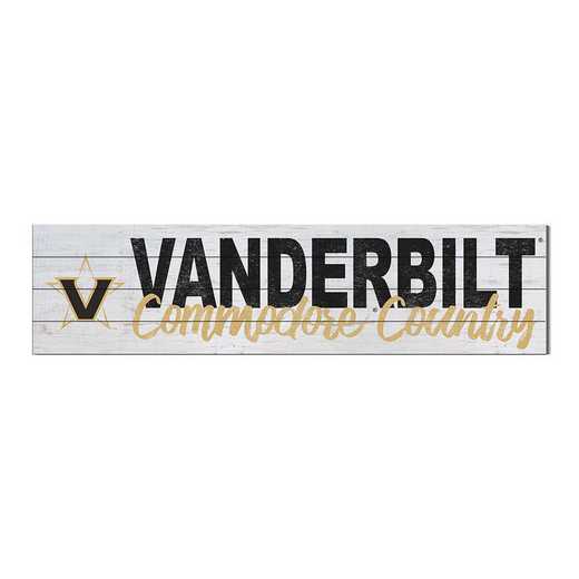 1051100493: 40x10 Sign with Logo Vanderbilt Commodores