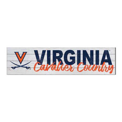1051100498: 40x10 Sign with Logo Virginia Cavaliers