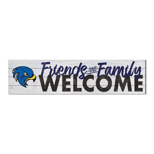 1051101126: 40x10 Sign Friends Family Welcome Bentley University Falcons