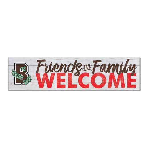 1051101142: 40x10 Sign Friends Family Welcome Brown Bears