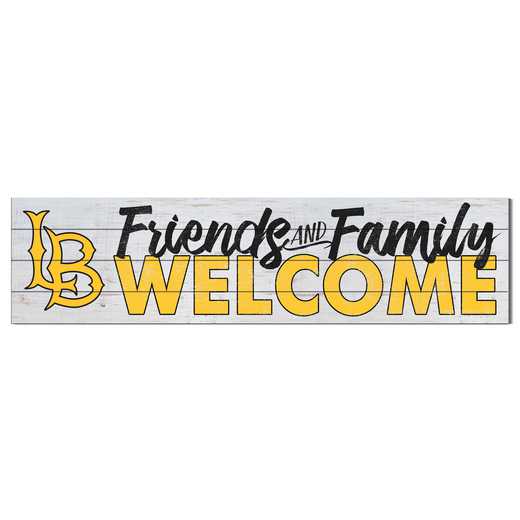 1051101152: 40x10 Sign Friends Family Welcome California State Long Beach 49ers