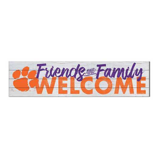 1051101174: 40x10 Sign Friends Family Welcome Clemson