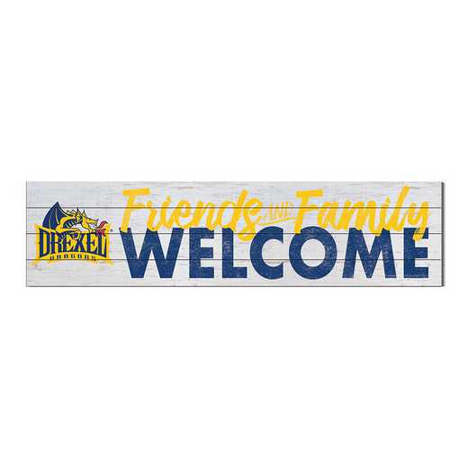 1051101207: 40x10 Sign Friends Family Welcome Drexel Dragons