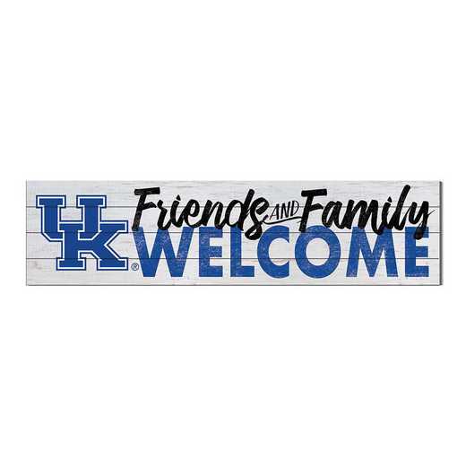 1051101285: 40x10 Sign Friends Family Welcome Kentucky Wildcats