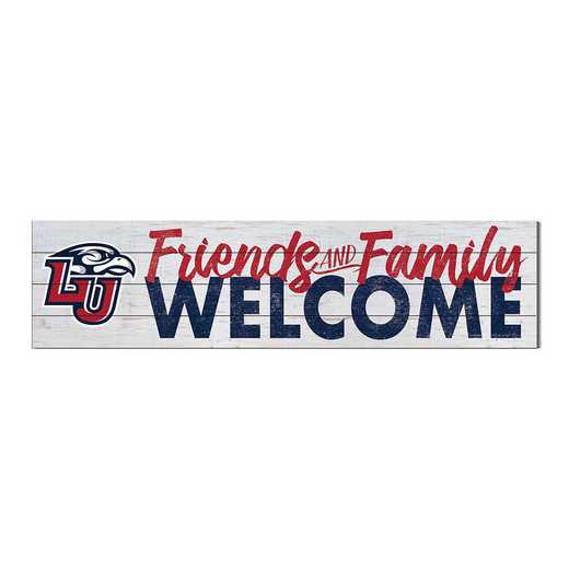 1051101295: 40x10 Sign Friends Family Welcome Liberty Flames