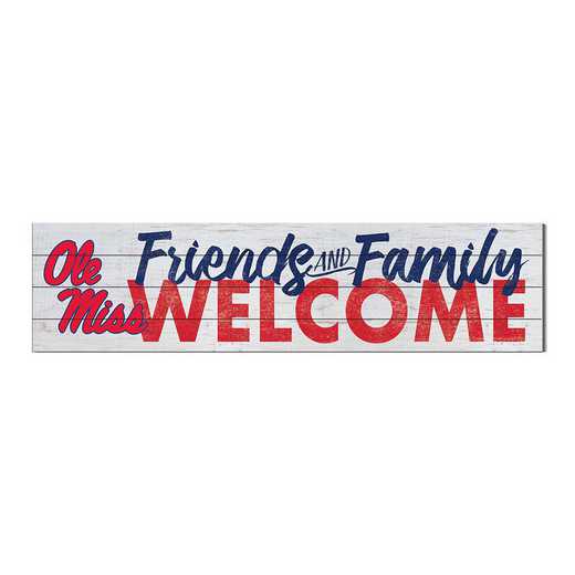 1051101336: 40x10 Sign Friends Family Welcome Mississippi Rebels