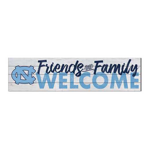 1051101365: 40x10 Sign Friends Family Welcome North Carolina  Tar Heels