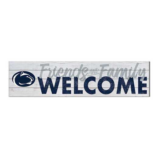 1051101397: 40x10 Sign Friends Family Welcome Penn State Nittany Lions