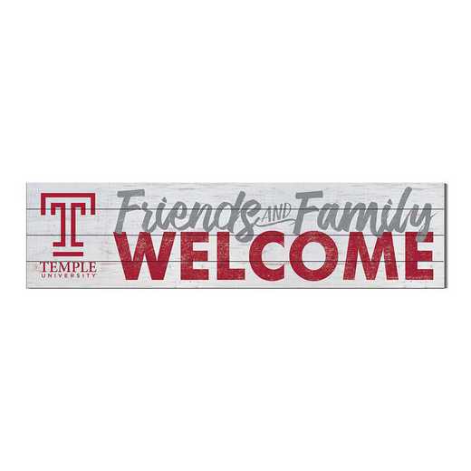 1051101466: 40x10 Sign Friends Family Welcome Temple Owls