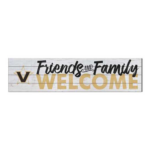 1051101493: 40x10 Sign Friends Family Welcome Vanderbilt Commodores