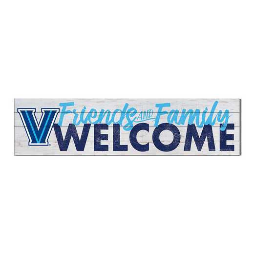 1051101496: 40x10 Sign Friends Family Welcome Villanova Wildcats