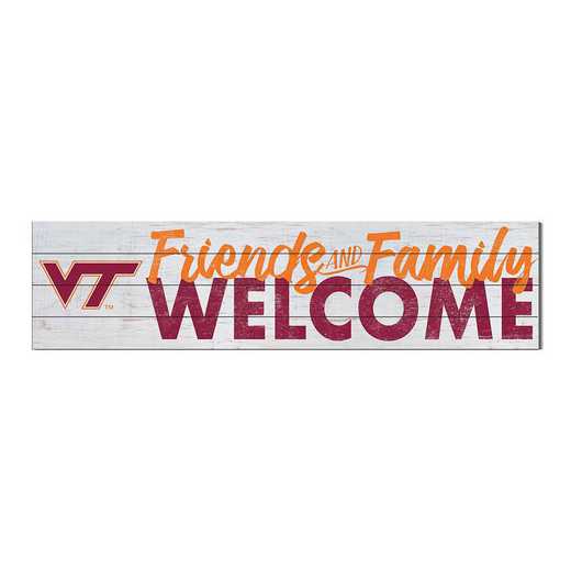 1051101501: 40x10 Sign Friends Family Welcome Virginia Tech Hokies