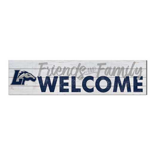 1051101762: 40x10 Sign Friends Family Welcome Longwood Lancers