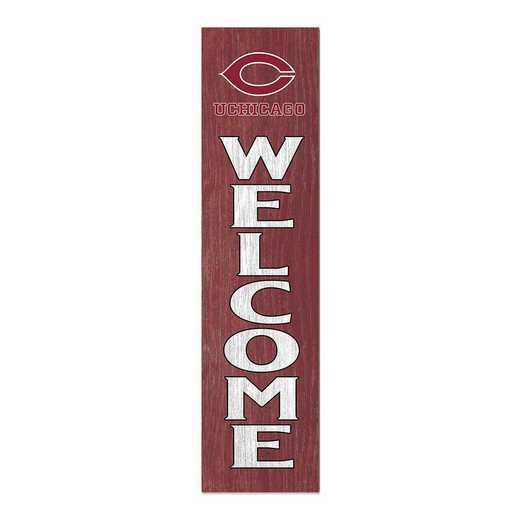 1066101168: 12x48 Leaning Sign Welcome University of Chicago Maroons