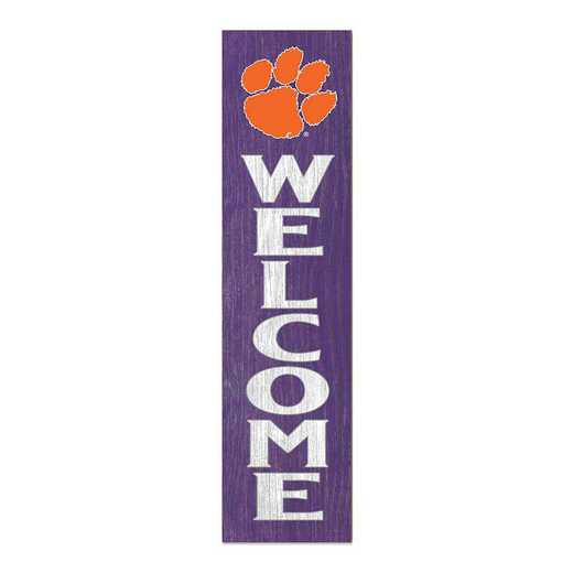 1066101174: 12x48 Leaning Sign Welcome Clemson