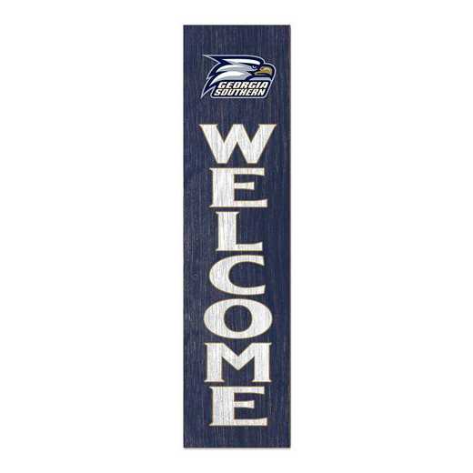 1066101238: 12x48 Leaning Sign Welcome Georgia Southern Eagles