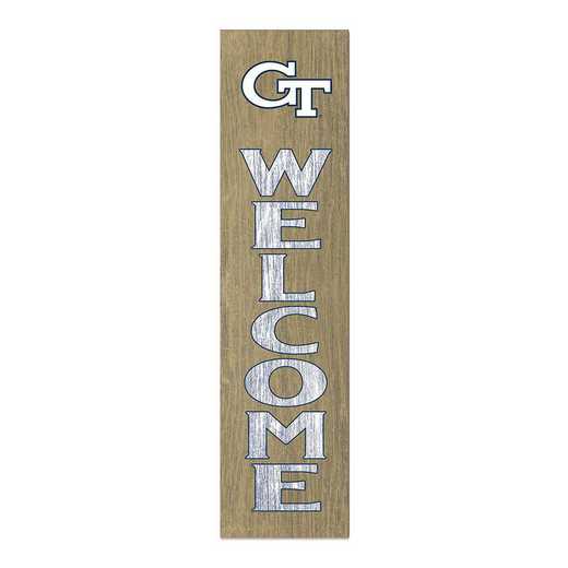 1066101239: 12x48 Leaning Sign Welcome Georgia Tech Yellow Jackets