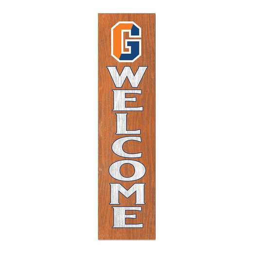 1066101240: 12x48 Leaning Sign Welcome Gettysburg College Bullets