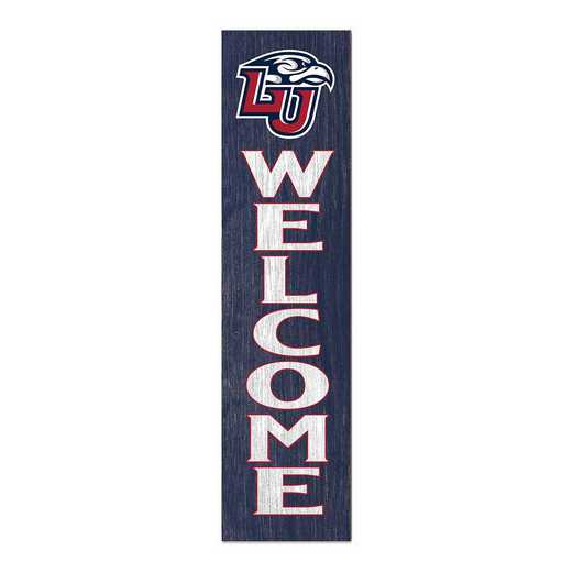 1066101295: 12x48 Leaning Sign Welcome Liberty Flames