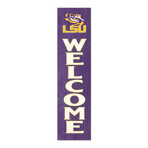 1066101299: 12x48 Leaning Sign Welcome LSU Fighting