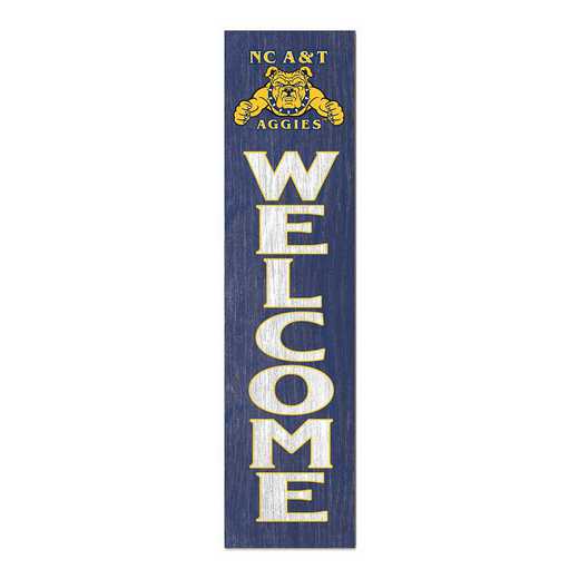 1066101370: 12x48 Leaning Sign Welcome North Carolina A&T Aggies