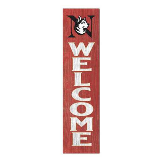 1066101379: 12x48 Leaning Sign Welcome Northeastern Huskies