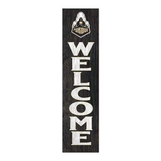 1066101406: 12x48 Leaning Sign Welcome Purdue Boilermakers