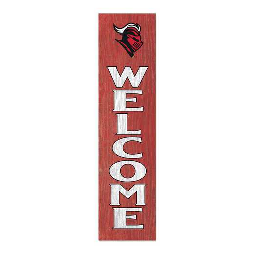1066101415: 12x48 Leaning Sign Welcome Rutgers Scarlet Knights