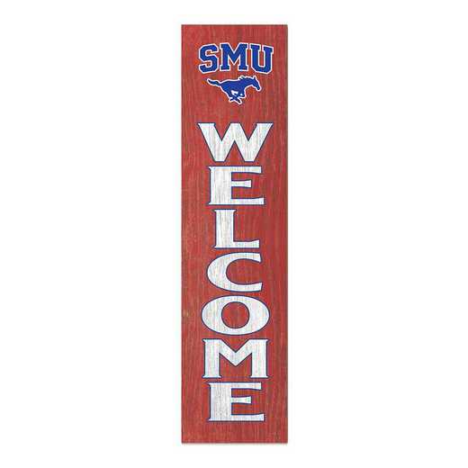 1066101447: 12x48 Leaning Sign Welcome Southern Methodist Mustangs