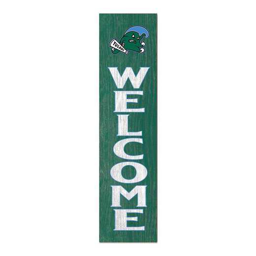 1066101482: 12x48 Leaning Sign Welcome Tulane Green Wave