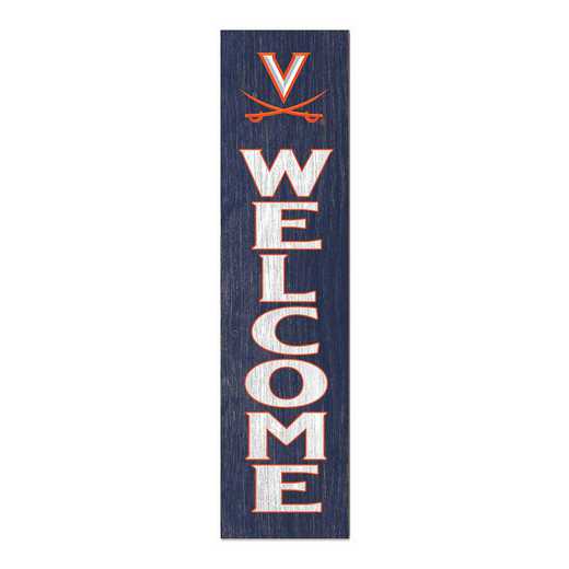 1066101498: 12x48 Leaning Sign Welcome Virginia Cavaliers