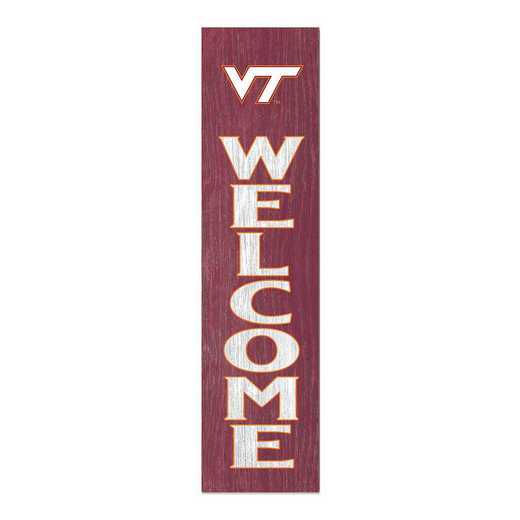 1066101501: 12x48 Leaning Sign Welcome Virginia Tech Hokies