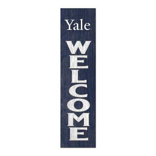 1066101546: 12x48 Leaning Sign Welcome Yale Bulldogs