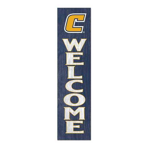 1066101678: 12x48 Leaning Sign Welcome Tennessee Chattanooga Mocs