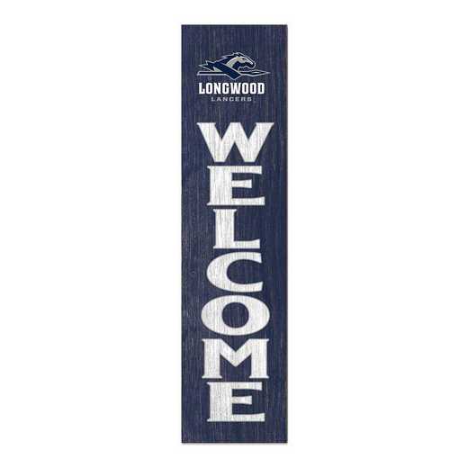 1066101762: 12x48 Leaning Sign Welcome Longwood Lancers
