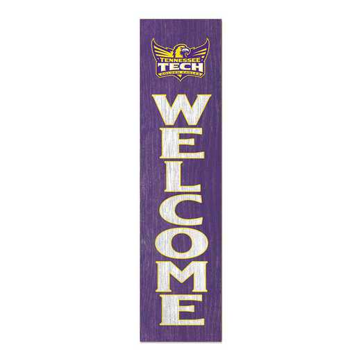 1066101796: 12x48 Leaning Sign Welcome Tennessee Tech Golden Eagles