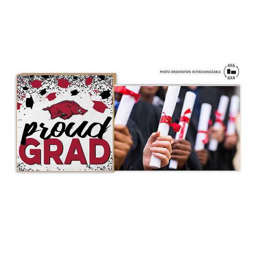 1074101112: Floating Picture Frame Proud Grad Celebration  Arkansas Razorbacks