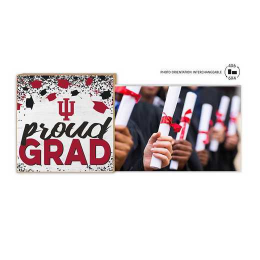 1074101269: Floating Picture Frame Proud Grad Celebration  Indiana Hoosiers