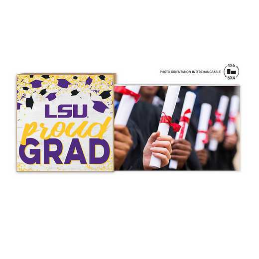 1074101299: Floating Picture Frame Proud Grad Celebration  LSU Fighting Tigers