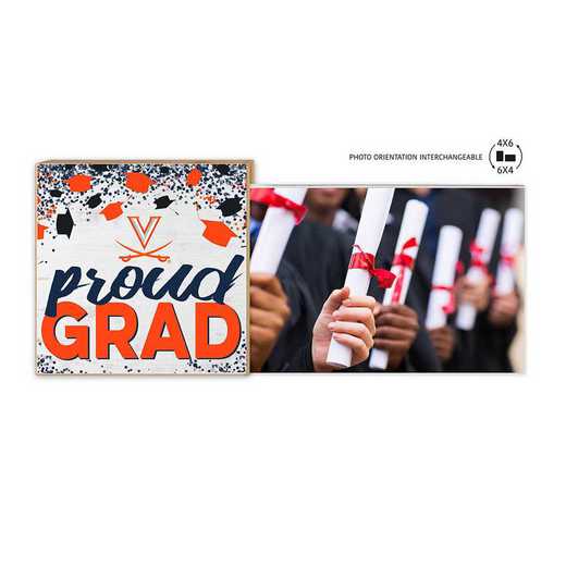 1074101498: Floating Picture Frame Proud Grad Celebration  Virginia Cavaliers