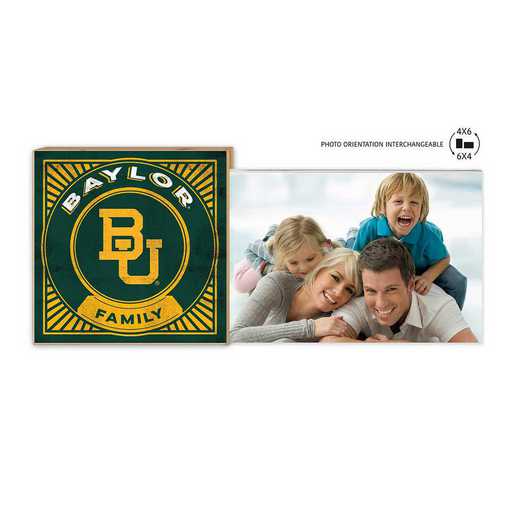 1074102122: Floating Picture Frame Family Retro  Baylor Bears
