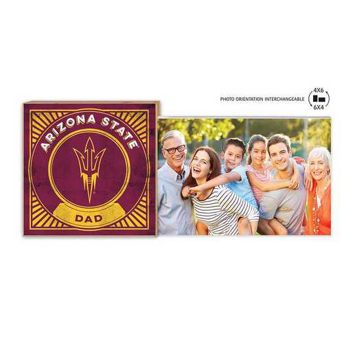 1074103110: Floating Picture Frame Proud Dad Retro  Arizona State Sun Devils