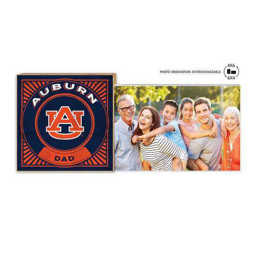 1074103114: Floating Picture Frame Proud Dad Retro  Auburn Tigers