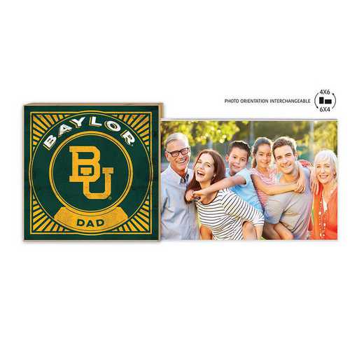1074103122: Floating Picture Frame Proud Dad Retro  Baylor Bears