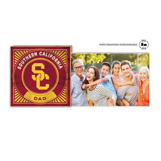 1074103443: Floating Picture Frame Proud Dad Retro  Southern California Trojans